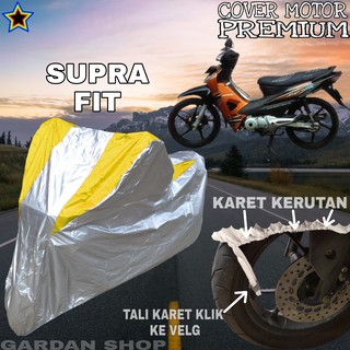 Premium Supra Fit - funda de cuerpo amarillo plateado para motocicleta