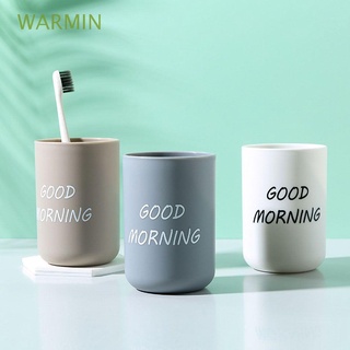 WARMIN Café|Jugo Taza de agua Soporte para cepillo de dientes cepillado Creativo Taza Pareja Accesorios de lavado de baño Novedad El plastico Taza de cepillo de dientes/Multicolor
