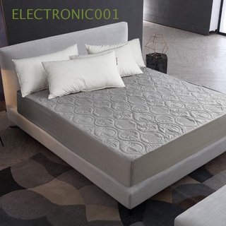 ELECTRONIC001 - funda de colchón de varios tamaños, transpirable, Protector de colchón, en relieve, impermeable, Color sólido, suave, Protector para el hogar