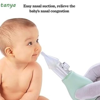 TANYA nuevo aspirador de nariz de seguridad de moco absorbente Nasal aspirador rosa recién nacido bebé médico cuidado del bebé verde limpiador de nariz/Multicolor