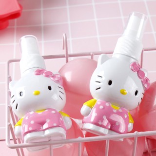 Botella De Viaje De Maquillaje De Hello Kitty Contenedor Cosmético Spray Vacía Dispensador De Champú De Jabón De Perfume Portátil (1)