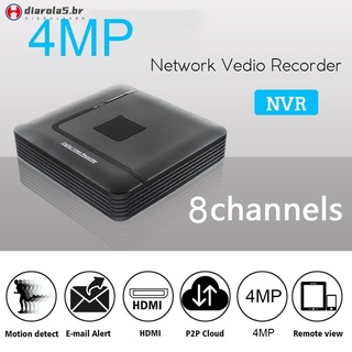 8ch 4mp grabación de video nvr onvif para sistema de vigilancia (enchufe ue)