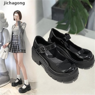 【jicha】 shoes lolita Japanese Style Mary Jane Shoes Women Vintage Girls High Heel Platform shoes College Student .