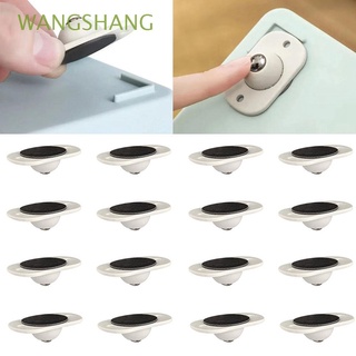 WANGSHANG 4/8/12/16pcs Paste Pulley 360 Degrees Storage Box Roller Caster Low-noise Stainless Steel Household Accessory Roller Wheels Paste Type Furniture Casters