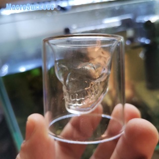 [MCA] Copa de cristal de cabeza de calavera para vino transparente Steins Halloween DFZ (3)