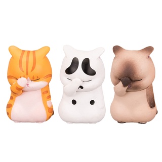 lala mini figura gato cutie realista animal modelo juguete para hobby collection 3color