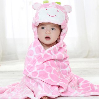 1pc cómodo albornoz de bebé lindo Animal de dibujos animados bebés manta niños con capucha albornoz niño bebé toalla de baño (1)