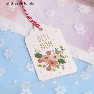 Ombn 50 unids/set best Mom Mothers Day Tag etiqueta de ropa de papel etiqueta de regalo etiqueta BR