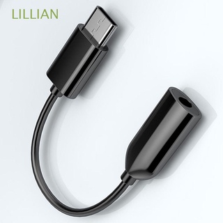 LILLIAN 3,5 mm Cable adaptador tipo C a 3,5 mm Convertidor de conector de auriculares Adaptador para auriculares Cable de auriculares Tipo C Cable AUX Auriculares USB-C|a 3,5 hembra Cable de audio/Multicolor