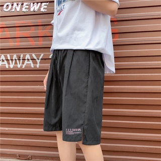 【ONE-WE】Beach Pants Loose5Casual Pants Fashion Brand Student Cropped Pants Thin Pants Straight Shorts Men's Fashion