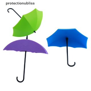 prmx 3pcs colorido paraguas gancho de pared llave de pelo titular organizador decorativo percha bliss