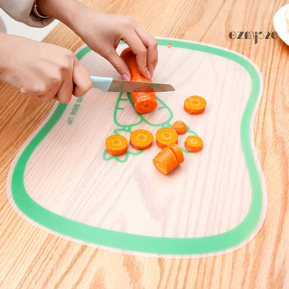 Gz - tabla de cortar de cocina, transparente, transparente, para frutas, verduras, herramienta antideslizante (4)