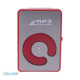 Cellash Espejo Mini USB Digital Mp3 Reproductor De Música Compatible Con Tarjeta Micro SD TF De 8 Gb