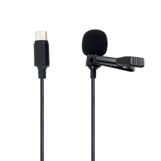 Mini micrófono Clip On Portátil Tipo-C interfaz De audio micrófono De solapa Para Celulares Android