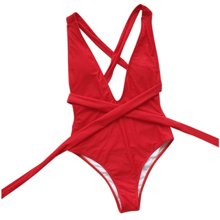 Leiter_mujer sólido Bikini Push-Up Pad trajes de baño vendaje traje de baño ropa de playa (4)