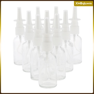 [LUWM] 10 botellas vacías de vidrio recargable Nasal Spray botella fina bomba de niebla viales 30 ml traje para maquillaje agua Perfumes aceites esenciales