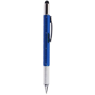 destornillador multifuncional de tinta azul bolígrafo nivel regla bolígrafo bolígrafo (7)