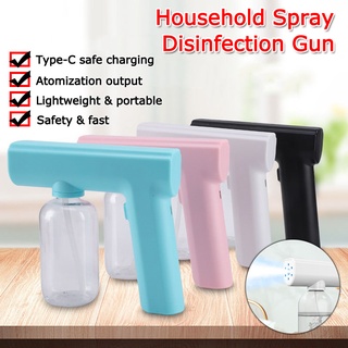pistola de desinfección de pulverización de mano pistola de desinfección de luz azul atomizada hogar desinfectante de seguridad suministros