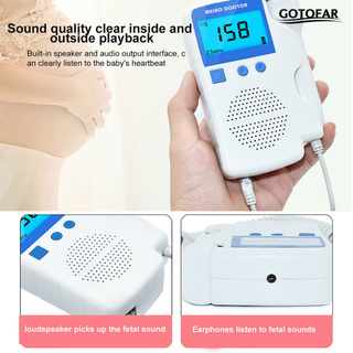 G.T 3.0Mhz Doppler Baby Fetal Heart Beat Monitor LCD Display Ultrasonic Detector (2)