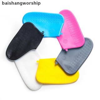 Bsw Material de silicona botas de zapatos cubierta impermeable Unisex zapatos protectores botas de lluvia caliente