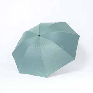 Paraguas plegable de 3 líneas, rayas, capa negra anti-UV, GRC - 385