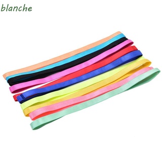 BLANCHE Fashion Women Men Sport Hairbands Anti-slip Elastic Bands 10 Color for Softball Football Running Sports Head Band Casual Hairbands Sigle Yoga Hairband Helpful Rubber Sweatband/Multicolor