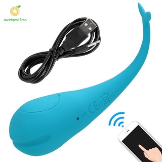 Vibrador de silicona para mujer Bluetooth inalámbrico Control remoto vibrador huevo punto G Pussy lamiendo masaje juguetes sexuales (4)