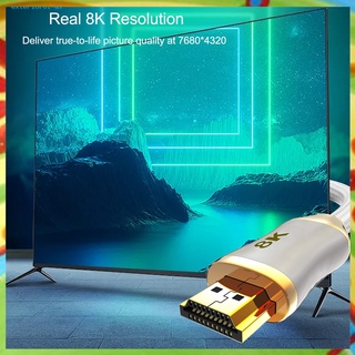 {ex} cable compacto compatible con hdmi 1/1.5/2/3 metros 8k/60hz proyector cable de vídeo práctico para ordenador portátil