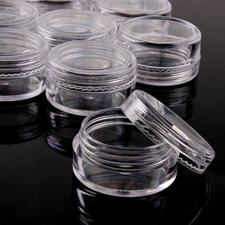 50 recipientes portátiles de muestras cosméticas de plástico de 5 gramos (1)