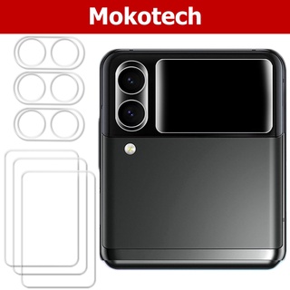 mokotech [6pack] compatible con protector de lente de cámara de vidrio templado para samsung galaxy z flip 3, antiarañazos hd clead dureza 5h protector de cámara película para samsung galaxy z flip 3 5g 2021