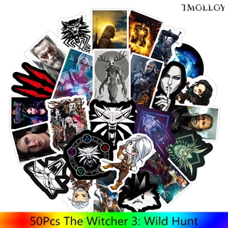 [T] 50Pcs/Set The Witcher 3: Wild Hunt Game Waterproof Stickers Decal