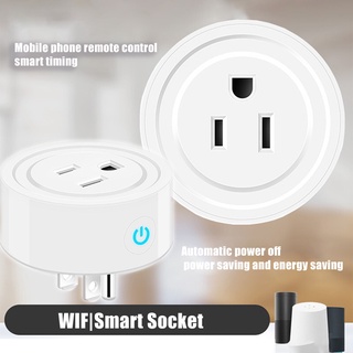 qimaiu Smart Plug sistema de voz Control remoto Mini Smart WiFi Socket temporizador inalámbrico enchufe para el hogar