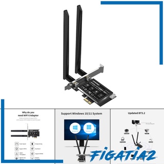 Gigabit Ethernet PCI Express Bluetooth 5.2 PCIe Wi-fi Card 3000M for Gaming