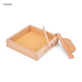 rin 1Set Wooden Sand Table Writing Painting Tools Toy for Kids Children Early Education Learning Toy Gifts