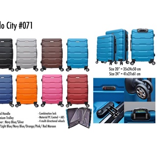 Atc directo... Polo City Hardcase bolsa de equipaje tamaño 24 pulgadas - 071