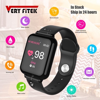veryfitek b57 smart watch presión arterial oxígeno fitness pulsera reloj monitor de frecuencia cardíaca ip67 hombres mujeres deporte smartwatch b57