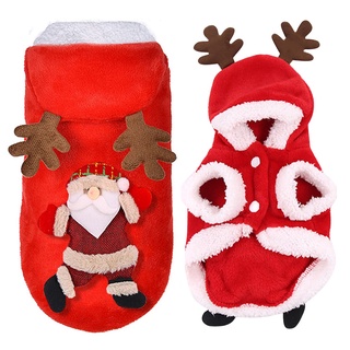 navidad perro ropa mascota perro ropa caliente cachorro divertido perro de navidad disfraz ropa de invierno alce muñeco de nieve árbol de navidad decoración (3)