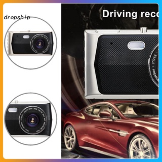DRO- 4-Inch Dashcam Front Rear View Dual Lens Car Recorder Wide Angle Viewing for Automobiles