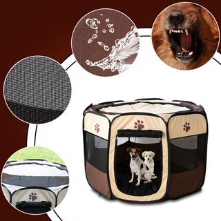 Portátil plegable Octagonal mascota tienda de campaña perro casa al aire libre transpirable tienda de campaña valla para perros grandes