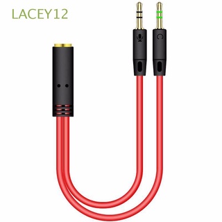 LACEY12 MP4 Y Cable divisor de auriculares macho a hembra Cable de Audio MP3 2 en 1 auriculares Jack de ordenador estéreo 3,5 mm/Multicolor