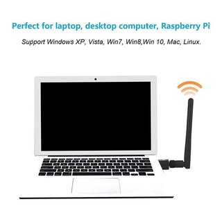 Receptor WiFi USB Inalámbrico Adaptador Tarjeta De Red Con Antena (4)