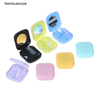 Bentuanyue Pocket Mini Contact Lens Case Make up beauty pupil storage box Mirror Container MX