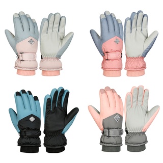 lu guantes elásticos de dedo completo/guantes de esquí cálidos para invierno/guantes antideslizantes para conducción