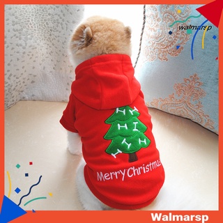 [Wmp] feliz navidad mascota cachorro perro ropa árbol copo de nieve abrigo ropa sudadera con capucha disfraz