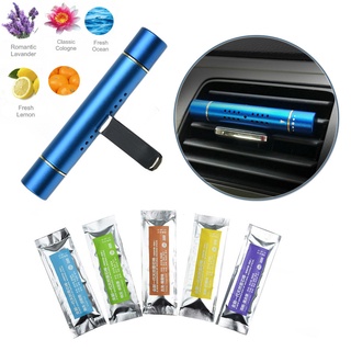 Ambientador de ventilación de coche difusor de Perfume + 5 Aroma fragancia palos - azul
