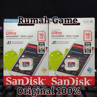 Sandisk Ultra Micro SDHC A1 16GB 98MB/s cámara de memoria