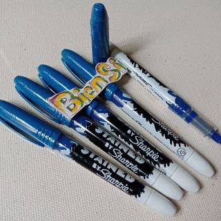 Sharpie marcadores azules/marcadores de tela Sharpie manchadas Bllue