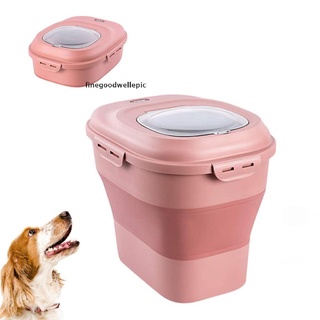 [finegoodwellepic] recipiente de arroz para almacenamiento de alimentos para mascotas, para perro, gato, con tapa de comida, nuevo stock (7)