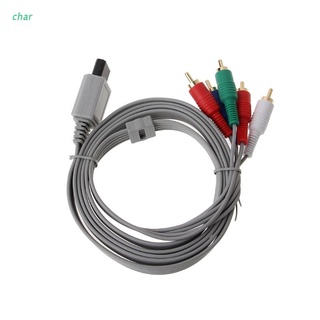 char cable adaptador 1.8m componente 1080p hdtv av audio 5rca para consola nintendo wii (1)
