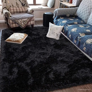 Alfombra esponjosa de lujo para sala de estar para niños y niñas, alfombras de peluche modernas y cómodas, decoración de suelo para el hogar 3Lf4 (1)